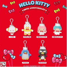 韓國Sanrio Hello Kitty 50週年公仔匙扣系列 (5月下旬)